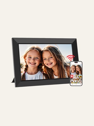 MaxAngel Store Frameo 10.1 Inch WiFi Digital Picture Frame Black