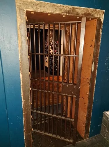 Bank safe door is the entry to The Vault function room at The Boom Boom Room Brisbane.