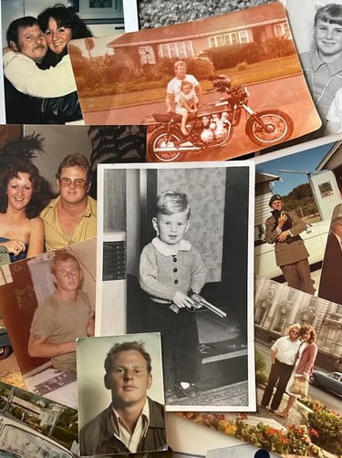 SweetAz Co. memory collage of dad, the man who made us who we are, love you dad.