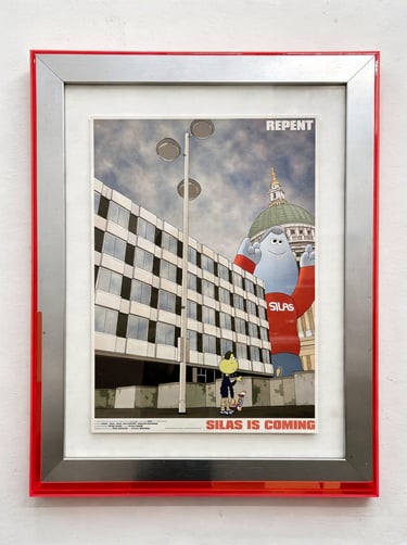 martin by james jarvis SILAS art toy gama studio gallery bilbao poster