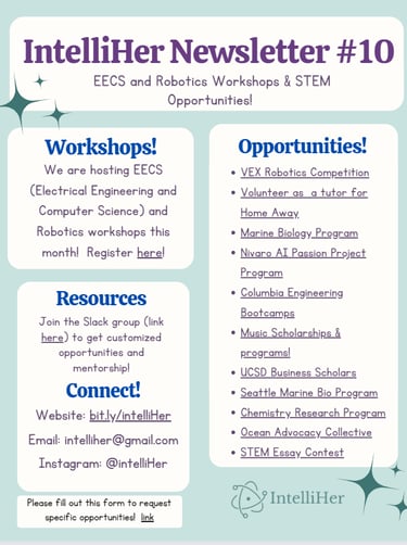 STEM Newsletter with Internships and summer programs