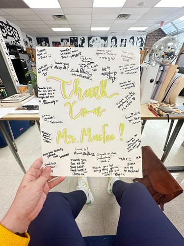 Thank you note from the GCIT Drama class of 2024