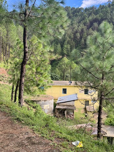 GSSS Chandyara in Himachal Pradesh surrounded by trees.