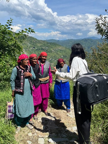 Four women in traditional dress