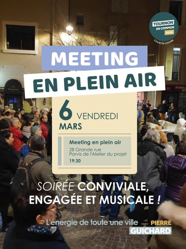 MEETING EN PLEIN AIR – Vendredi 6 mars à 19h30