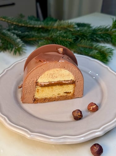 Buche de Noël intense - une part