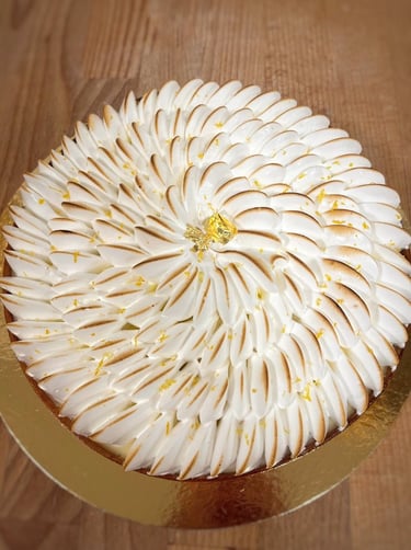 Tarte citron meringuée pochage St Honoré