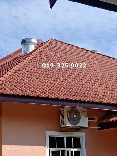 Dengan adanya Turbine Ventilator di bumbung, Air-cond akan lebih cepat sejuk