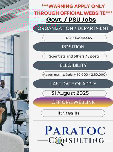 CSIR JOBS