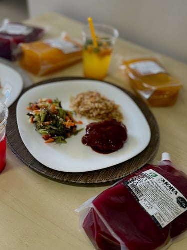 Receta de carne de hamburguesa con salsa de mora