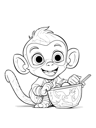a monkey monkey coloring pages coloring pages