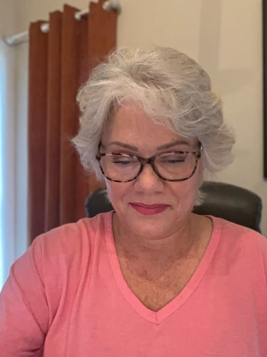 a picture of Kimbella Buckman looking down