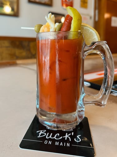 Bloody Mary Bar at Buck's On Main