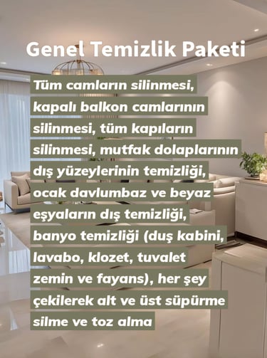 Genel Temizlik Paketi