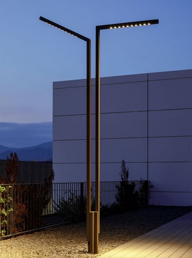 عمود إنارة ديكوري مودرن للحدائق والفلل تصنيع مصنع أكتار