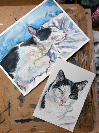 Watercolour painting by artist Tracy Christina
