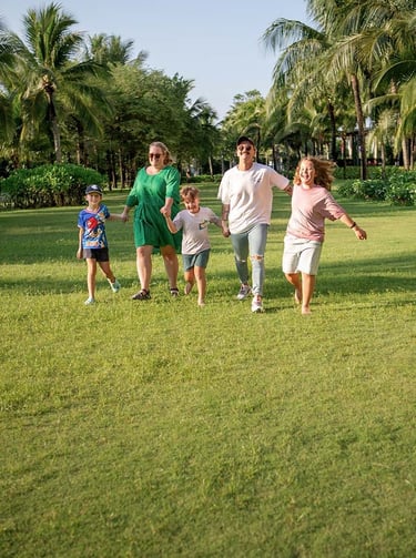Family photoshoot at Mövenpick Resort Waverly Phu Quoc