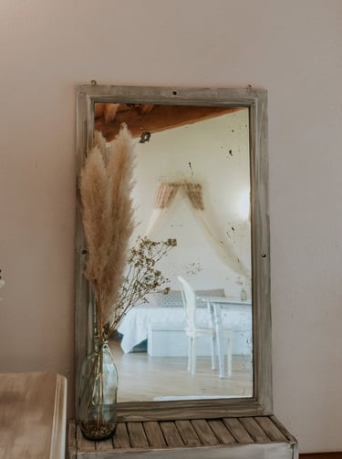 miroir pampa domaine mariage chambre de la mariée