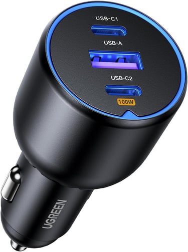 chargeur allume cigare 3 ports USB pour roadtrip