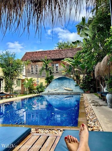 Piscine de l'hotel Babel Siem Reap Guesthouse, Cambodge