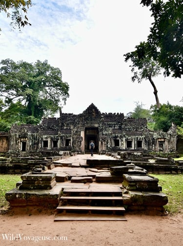 Entrée du temple de Preah Khan, Siem Reap, Cambodge