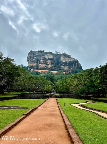 Chemin menant au Lion's Rock Sigiriya