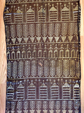 vintage silver assuit scarf