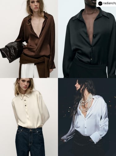 SATIN BLOUSES