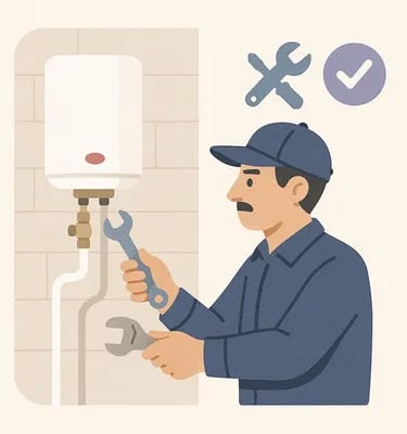 Plombier professionnel à Strasbourg réparant et vérifiant une installation de plomberie