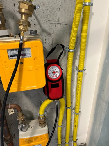 Test pression gaz