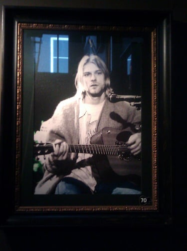Kurt Cobain image at Hard Rock Cafe