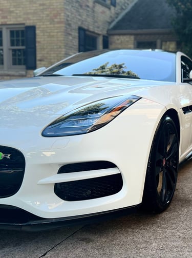 Clean and shiny sports car exterior after a thorough mobile car wash