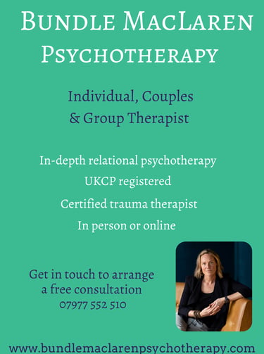 UKCP-registered psychotherapist based in Totnes Devon Flyer
