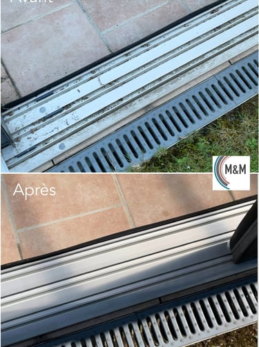 avant - après nettoyage de véranda bihorel par m&m services pro rouen