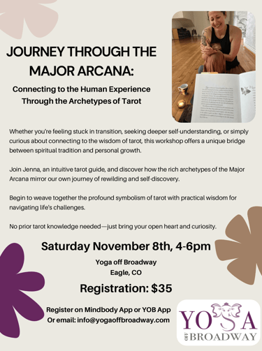 a flyer for a yoga class