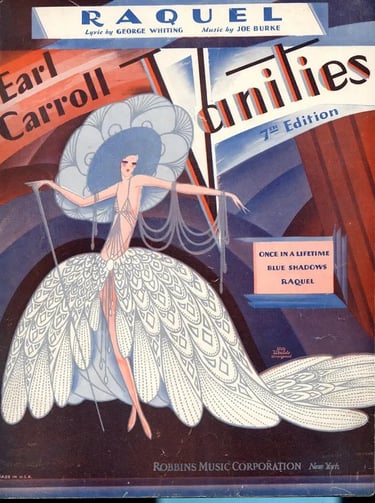 Art deco poster for Earl Carroll Vanities – lavish pre-Berkeley revue