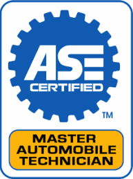 ASE Master Automobile Technician certification badge
