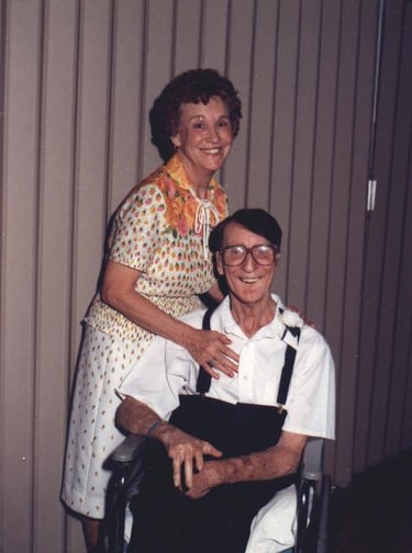 Inez Icelene Flora (May 10th, 1920-December 17th, 2002) with Ronald Armstead Linton