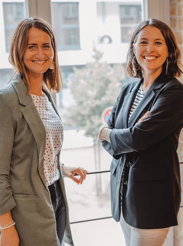 Kathrin Possik und Patricia Bellmann beraten Unternehmen zum Thema Trauer am Arbeitsplatz