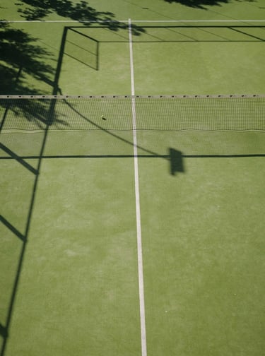 Private paddle tennis court at Villa La Gratitud