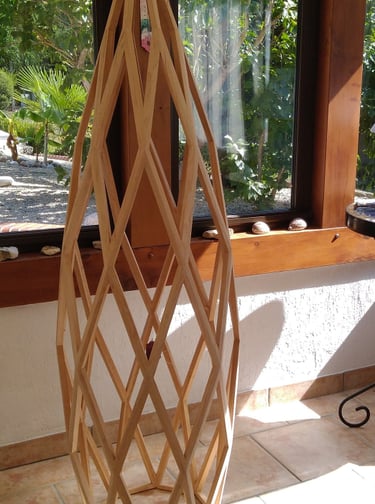 le zome 6 silhouette en bois de cèdre