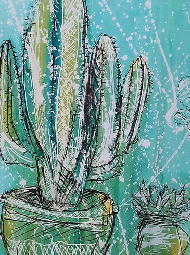 "The stillness of emerald with a golden shimmer." An elegant and balanced composition.