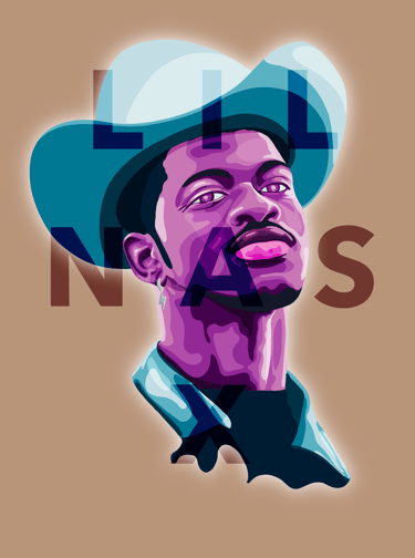 Abstraktes Portrait digitale Kunst