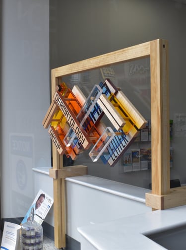 INFINITY store front view pic-3 sided frame-richWOODart.com-40"x48"-46 lbs.+ 