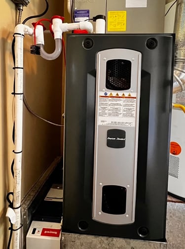 Photo displaying Amercians Furnace System Installed at one of our clients