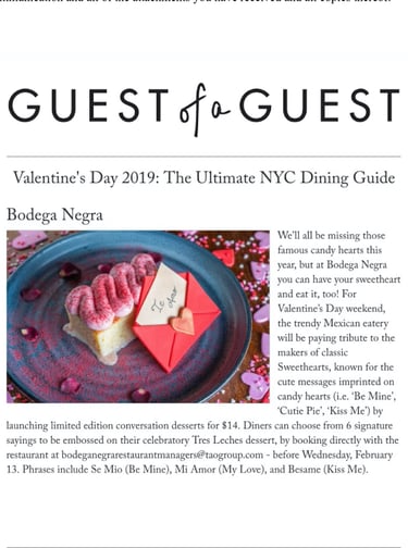 an article about a Valentine's Day dessert made by Paola Marocchi 