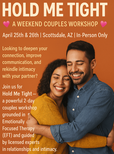 a man and woman holding hands and smiling