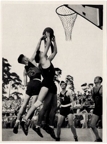 1936 Yramos Dresden Cigarettes Olympics Basketball Card Serie E #64