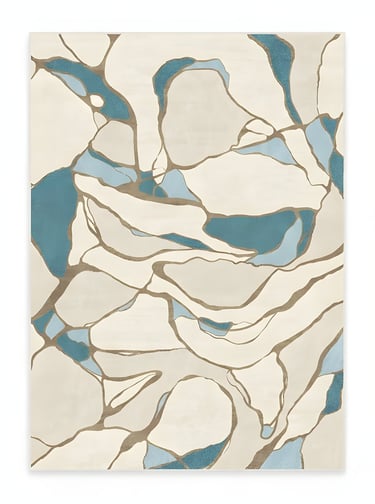 GLACIER FLOW Shreempex Rugs - abstract fluid marble design hand-tufted rug from Indian manufacturer