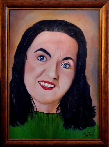 Retrato da Poetisa Edite - 60 x 40 cm